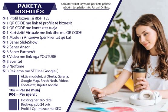 Paketa RISHITES me 30% te vleres qe paguan klienti, antaresohu me 30€ per tre muaj, Puno online dhe fizikisht nga shtepia me Panairi Online,  Agjent per shitje online si Rishites